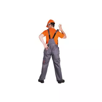 DESMAN nohavice lacl šedá/oranžová 56