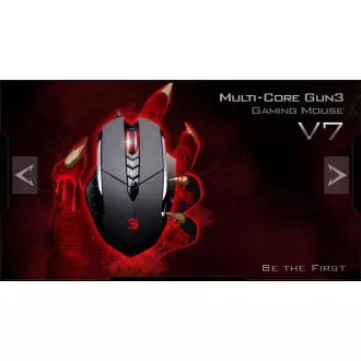 A4tech BLOODY V7 herná myš, až 3200DPI, V-Track technológie, 160KB pamäť, USB, CORE 2, kovové podložky A4tech BLOODY V7 herná myš, až 3200DPI, V-Track technológie, 160KB pamäť, USB, CORE 2, kovové podložky