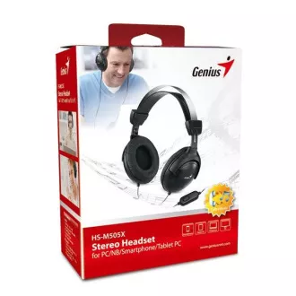 GENIUS slúchadlá s mikrofónom HS-M505X, single jack