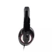 GEMBIRD slúchadlá s mikrofónom MHS-U-001 Gaming, čierna, USB