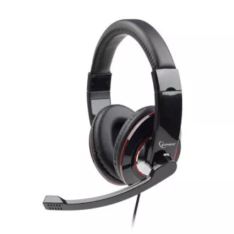GEMBIRD slúchadlá s mikrofónom MHS-U-001 Gaming, čierna, USB