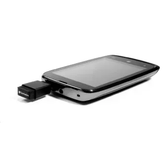 VERBATIM Flash Disk 32GB Store 'n' Stay Nano + micro USB OTG adaptér, USB 2.0, čierna