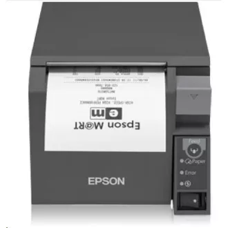 EPSON TM-T70II pokladničná tlačiareň, USB + serial, čierna, rezačka, so zdrojom