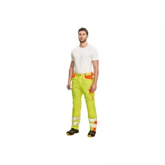LATTON nohavice žltá/oranžová 50