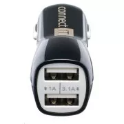 CONNECT IT USB PREMIUM nabíjačka univerzálna do auta (2x USB 3, 1A a 1A., autoadaptér CL)