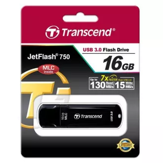 TRANSCEND Flash Disk 16GB JetFlash®750K, USB 3.0, čierna TRANSCEND Flash Disk 16GB JetFlash®750K, USB 3.0, čierna