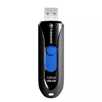 TRANSCEND Flash Disk 128GB JetFlash®790, USB 3.1 (R:90/W:40 MB/s) čierna/modrá