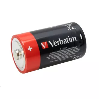 VERBATIM Alkalické batérie D, 2 PACK/LR20