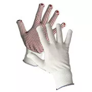 GANNET rukavice nylon., PVC terč. 9
