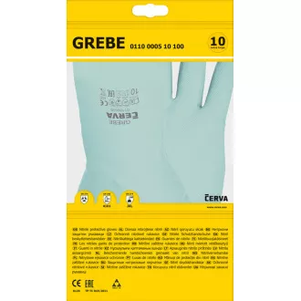 GREBE GREEN rukavice nitril zel. 33 cm 7