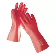 ŠTANDARD rukavice 35cm máč PVC červené - 9