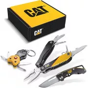 Caterpillar Darčeková multifunkčná sada, nôž, kliešte a kľúčenka CT240192