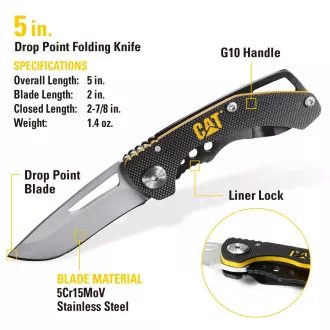 Caterpillar Darčeková multifunkčná sada, nôž, kliešte a kľúčenka CT240192