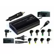 EUROCASE univerzálny napájací adaptér 100W, AC 110-240V/CAR DC 12V, DC 12-20, 9 koncoviek