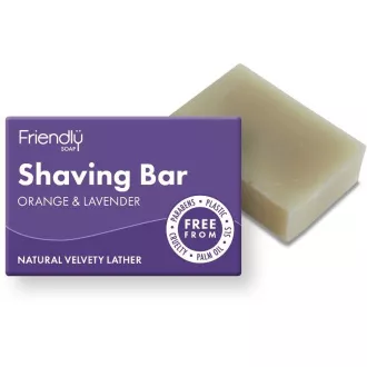 Friendly Soap Prírodné mydlo na holenie pomaranč a levanduľa 95 g Friendly Soap Prírodné mydlo na holenie pomaranč a levanduľa 95 g