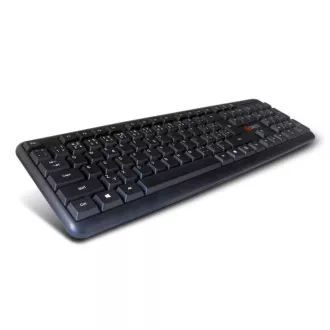 C-TECH klávesnica KB-102 PS/2, slim, black, SK/SK