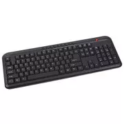 C-TECH klávesnica KB-102M USB, multimediálna, slim, black, CZ/SK
