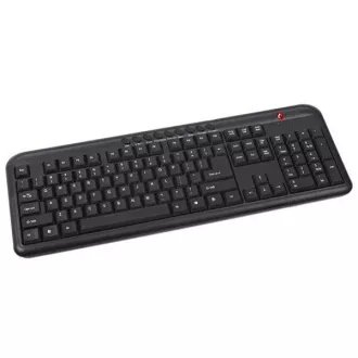 C-TECH klávesnica KB-102M USB, multimediálna, slim, black, CZ/SK