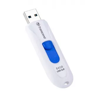 TRANSCEND Flash Disk 64GB JetFlash®790, USB 3.1 (R:90/W:30 MB/s) biela/modrá