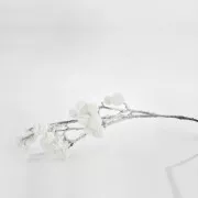 Eurolamp Vianočná dekorácia zasnežená vianočná vetvička, 88 cm, 1 ks