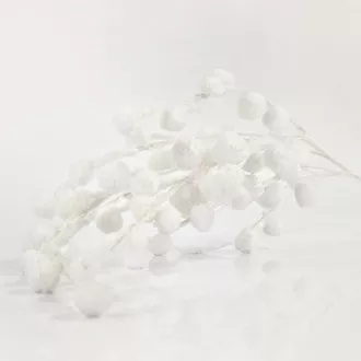 Eurolamp Vianočné dekorácie biela vetvička, 105 cm, 1 ks