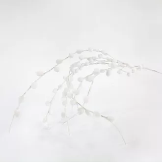 Eurolamp Vianočné dekorácie biela vetvička, 120 cm, 1 ks