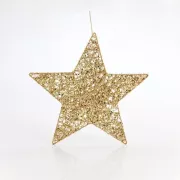 Eurolamp Závesná hviezda, zlatá, 45 cm