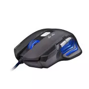 C-TECH myš AKANTHA, herné, modré podsvietenie, 2400 DPI, USB