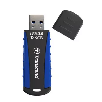 TRANSCEND Flash Disk 128GB JetFlash®810, USB 3.0 (vodeodolný, nárazuvzdorný) (R:90/W:40 MB/s) čierna/modrá