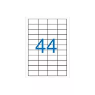 Etikety 48,5x25,4mm 4radové 44 etikiet na archu 100listov Victoria