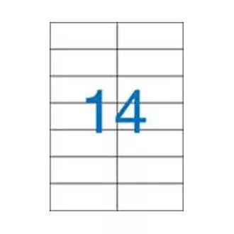 Etikety 105x42, 4mm 2radové 14 etikiet na archu 100listov Victoria