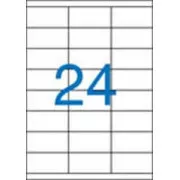 Etikety 70x36mm 3radové 24 etikiet na archu 100listov Victoria