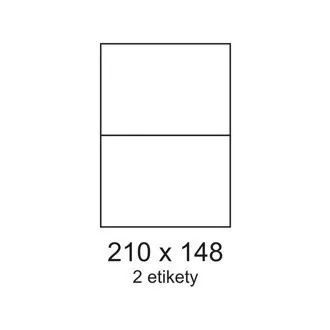 Etikety 210x148mm 2etikety na archu 100listov Smartline