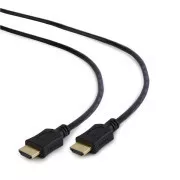 GEMBIRD Kábel HDMI-HDMI 3m, 1.4, M/M tienený, pozlátené kontakty, CCS, ethernet, čierny