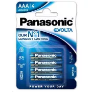 PANASONIC Alkalické batérie EVOLTA Platinum LR03EGE/4BP AAA 1, 5V (Blister 4ks)