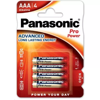 PANASONIC Alkalické batérie Pro Power LR03PPG/4BP AAA 1, 5V (Blister 4ks)