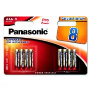 PANASONIC Alkalické batérie - Pre Power AAA 4+4F 1, 5V balenie - 8ks