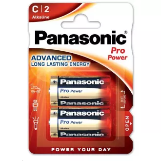 PANASONIC Alkalické batérie Pro Power LR14PPG/2BP C 1, 5V (Blister 2ks)