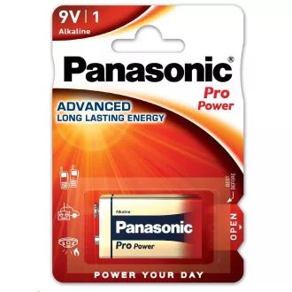 PANASONIC Alkalické batérie Pro Power 6LF22PPG/1BP 9V (Blister 1ks)