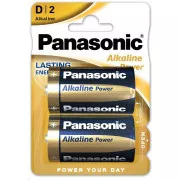 PANASONIC Alkalické batérie Alkaline Power LR20APB/2BP D 1, 5V (Blister 2ks)