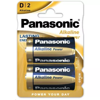 PANASONIC Alkalické batérie Alkaline Power LR20APB/2BP D 1, 5V (Blister 2ks)