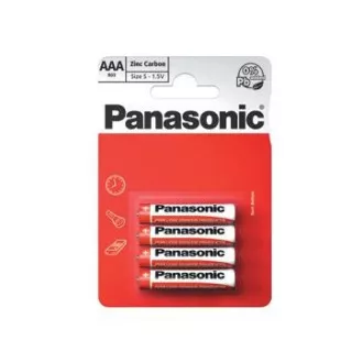 PANASONIC Zinkouhlíkové batérie Red Zinc R03RZ/4BP EU AAA 1, 5V (Blister 4ks)