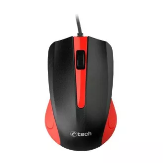C-TECH myš WM-01, červená, USB