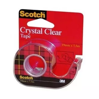 Páska lepiaca s odvíjačom 3M Scotch Crystal 19mmx7,5m