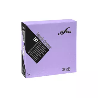 Obrúsky papierové INFIBRA 2vrs. 33x33cm levanduľa 50ks