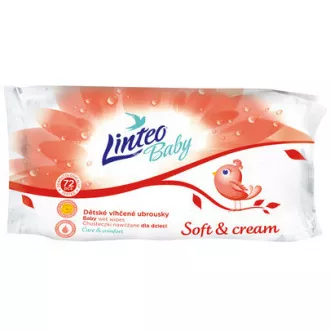 Vlhčené obrúsky detské Linteo Baby Soft and Cream 72ks Vlhčené obrúsky detské Linteo Baby Soft and Cream 72ks