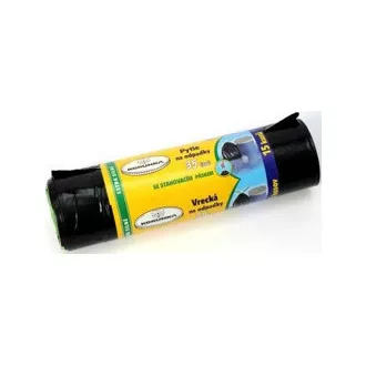 Vrecia na odpad PE 50x60cm 30L 35mic 15ks v rolke