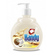 Mydlo tekuté Clovin Handy antibakterial Mlieko a kokos 500ml s pumpičkou