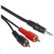 PREMIUMCORD Kábel audio 3, 5mm Jack - 2x Cinch 3m (M/M, stereo)