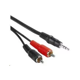 PREMIUMCORD Kábel audio 3, 5mm Jack - 2x Cinch 3m (M/M, stereo) PREMIUMCORD Kábel audio 3, 5mm Jack - 2x Cinch 3m (M/M, stereo)